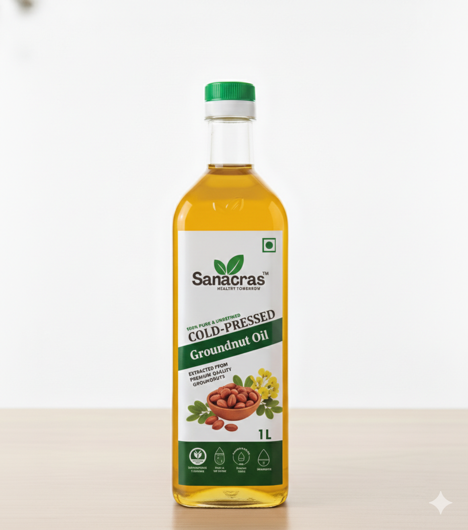SANACRAS GROUNDNUT OIL 1 LTR
