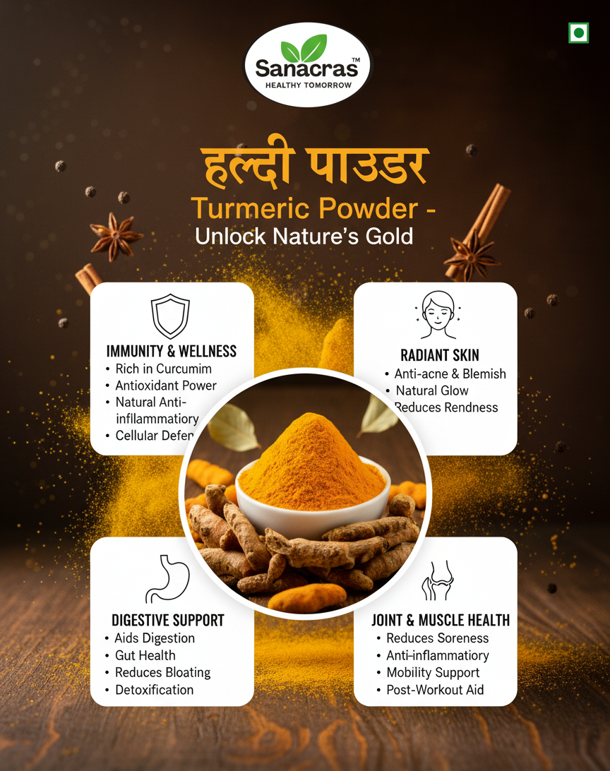 SANACRAS HALDI POWDER 200gm - Image 2